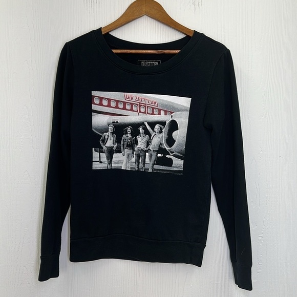 Led Zeppelin - Led Zeppelin Plane Tour Graphic Long Sleeve Sweatshirt Small - Picture 6 of 8